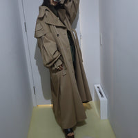 ANREALAGE HOMME   PANEL PATCHWORK TRENCH COAT