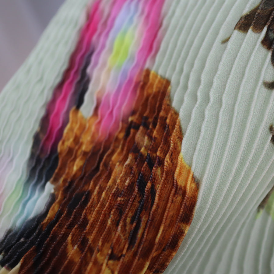 JULIA HEUERKENZA HAND PLEATED SKIRT IN EDWARD GREEN