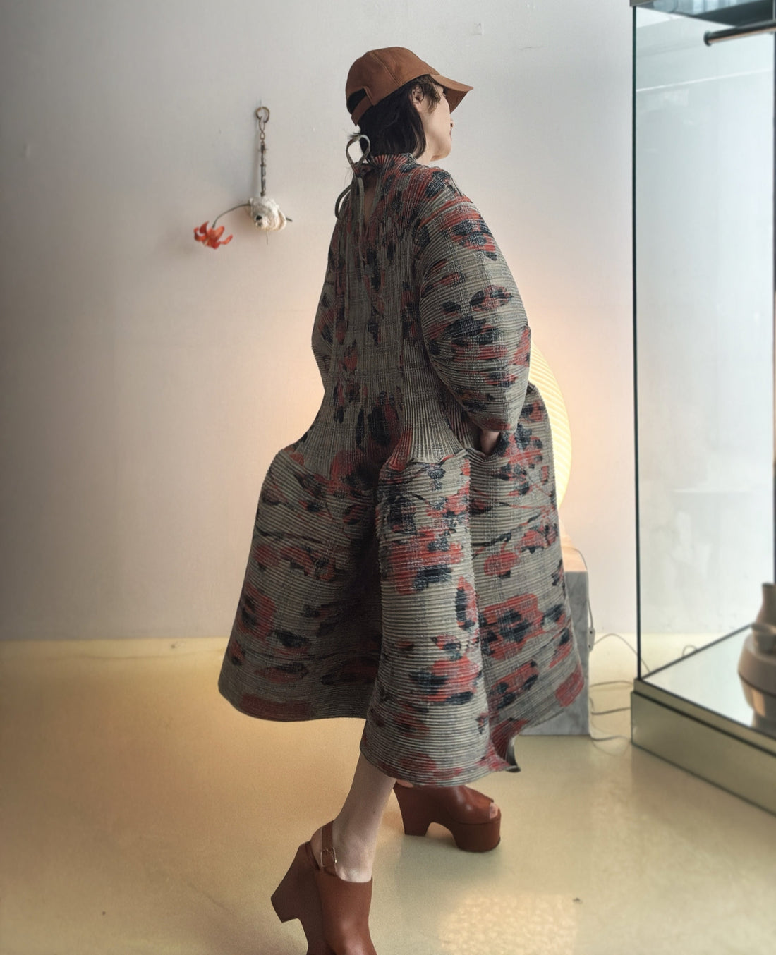 JULIA HEUER  PAX PLEATED DRESS IN SANDY INGRID