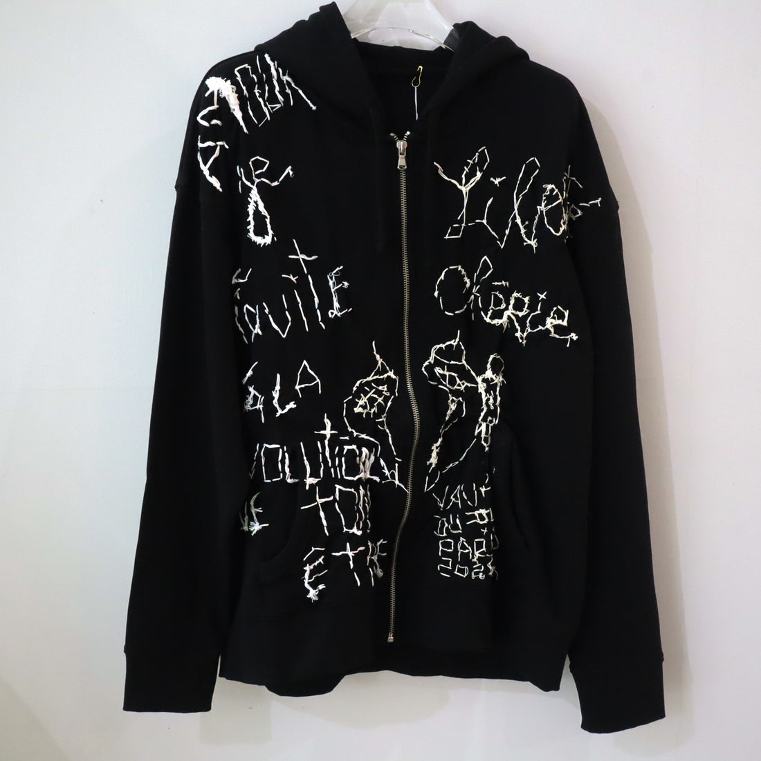 VAVA DUDU  EMBROIDERY HOODIE BLACK