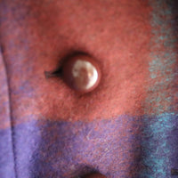 FRANZIUS  TOWEL COAT ORANGE  BLUE CHECK