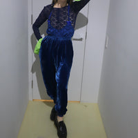 TRANSE PARIS  SILK VELVET PANTS