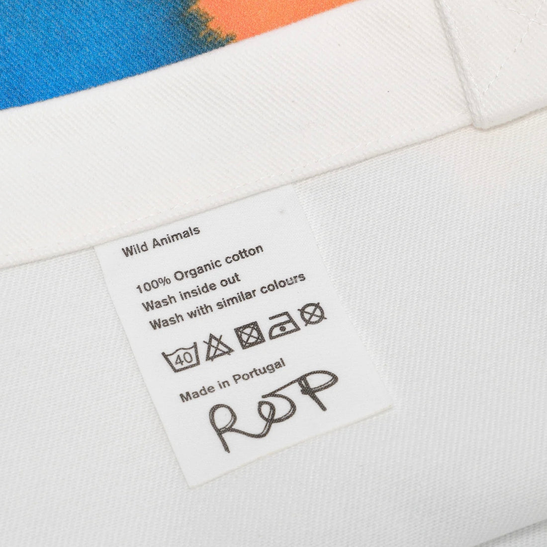 WILD ANIMALS  MEMORY TOTEBAG KINGFISHER