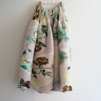 JULIA HEUER  KENZA HAND PLEATED SKIRT IN EDWARD PINK