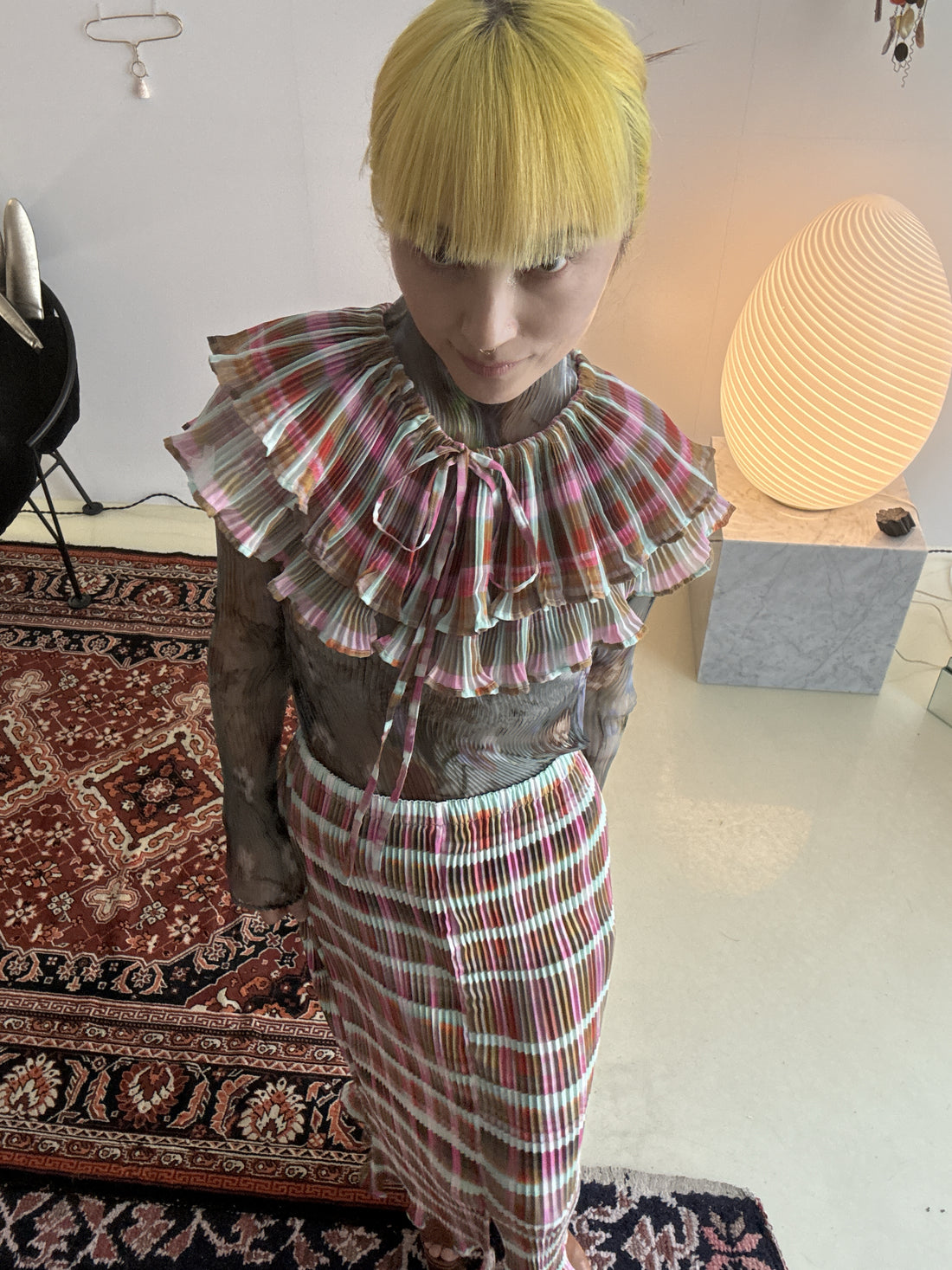 JULIA HEUER  MILLA PLEATED SKIRT TAREK