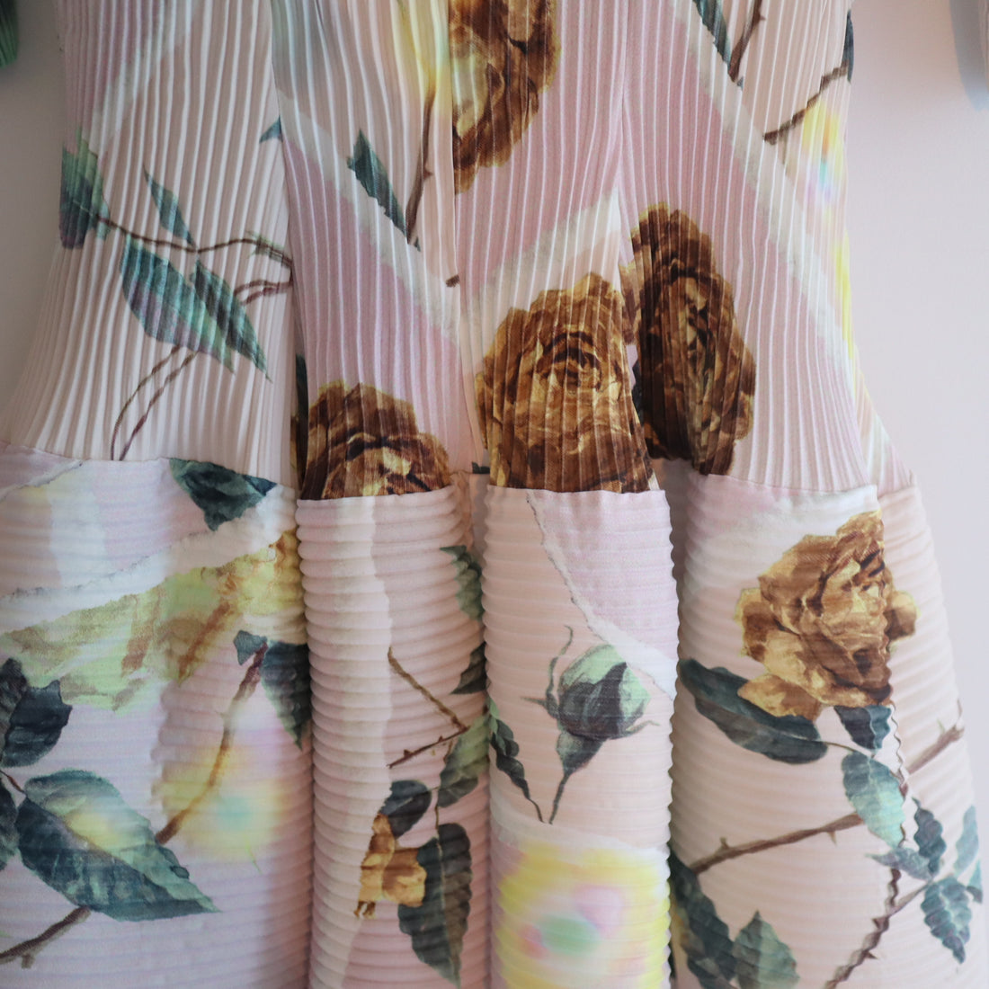 JULIA HEUER  UMA HANDPLEATED DRESS IN EDWARD