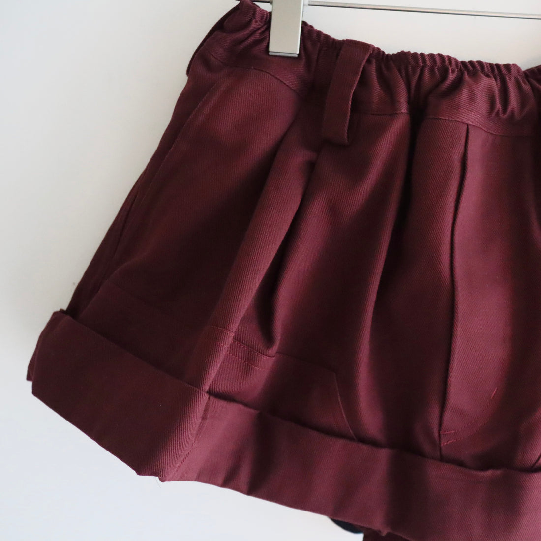 MERYLL ROGGE  MINI WORKWEAR SKIRT  BURGUNDY