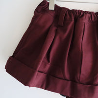 MERYLL ROGGE  MINI WORKWEAR SKIRT  BURGUNDY