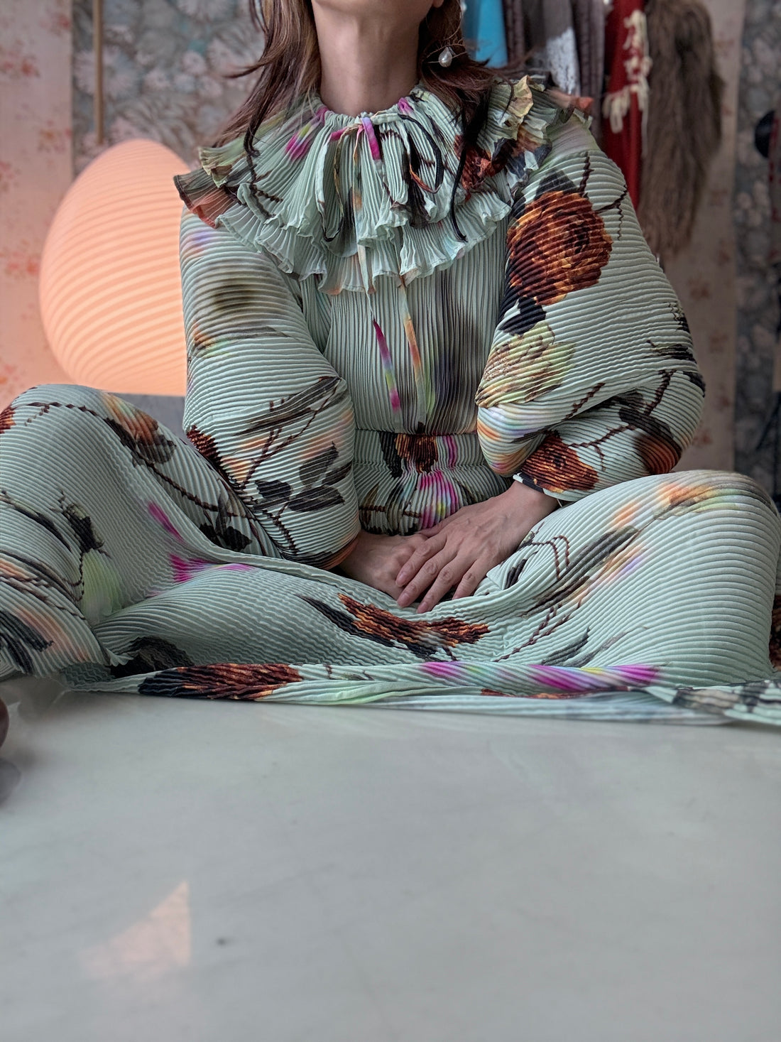 JULIA HEUER  POLLUX HANDPLEATED TOP IN EDWARD