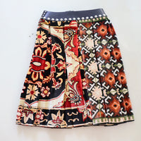 CHOPOVA LOWENA  VELVET CAT MIDI CARABINER SKIRT