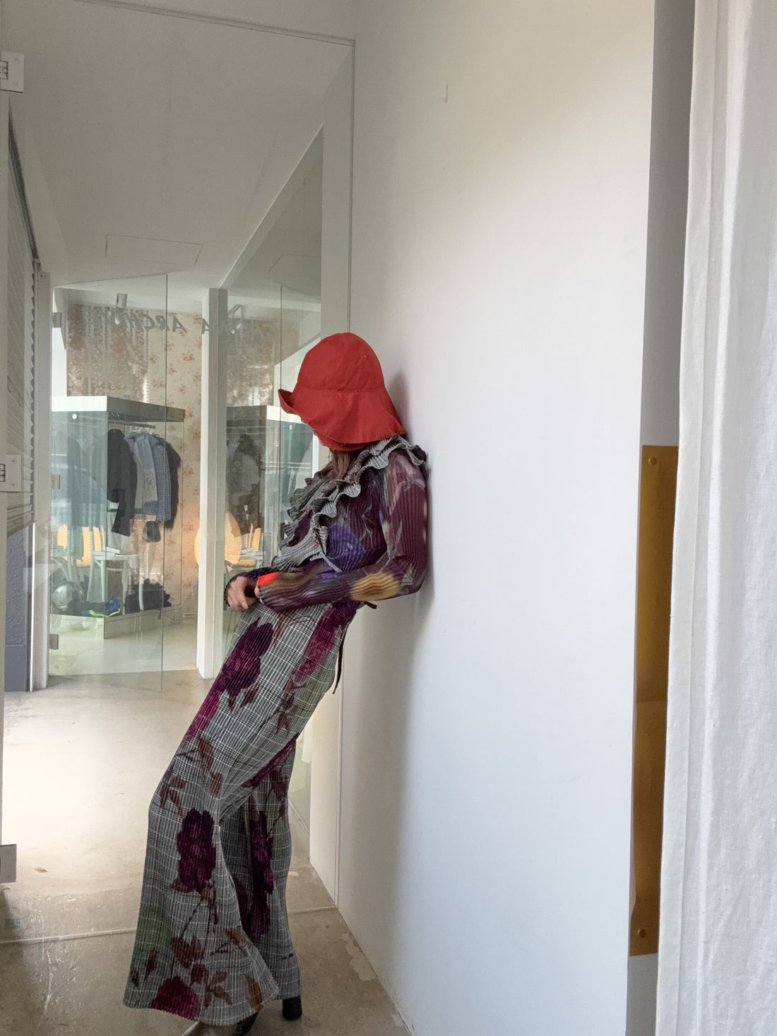 JULIA HEUER  JACK PLEATED TROUSERS IN ROSALIND