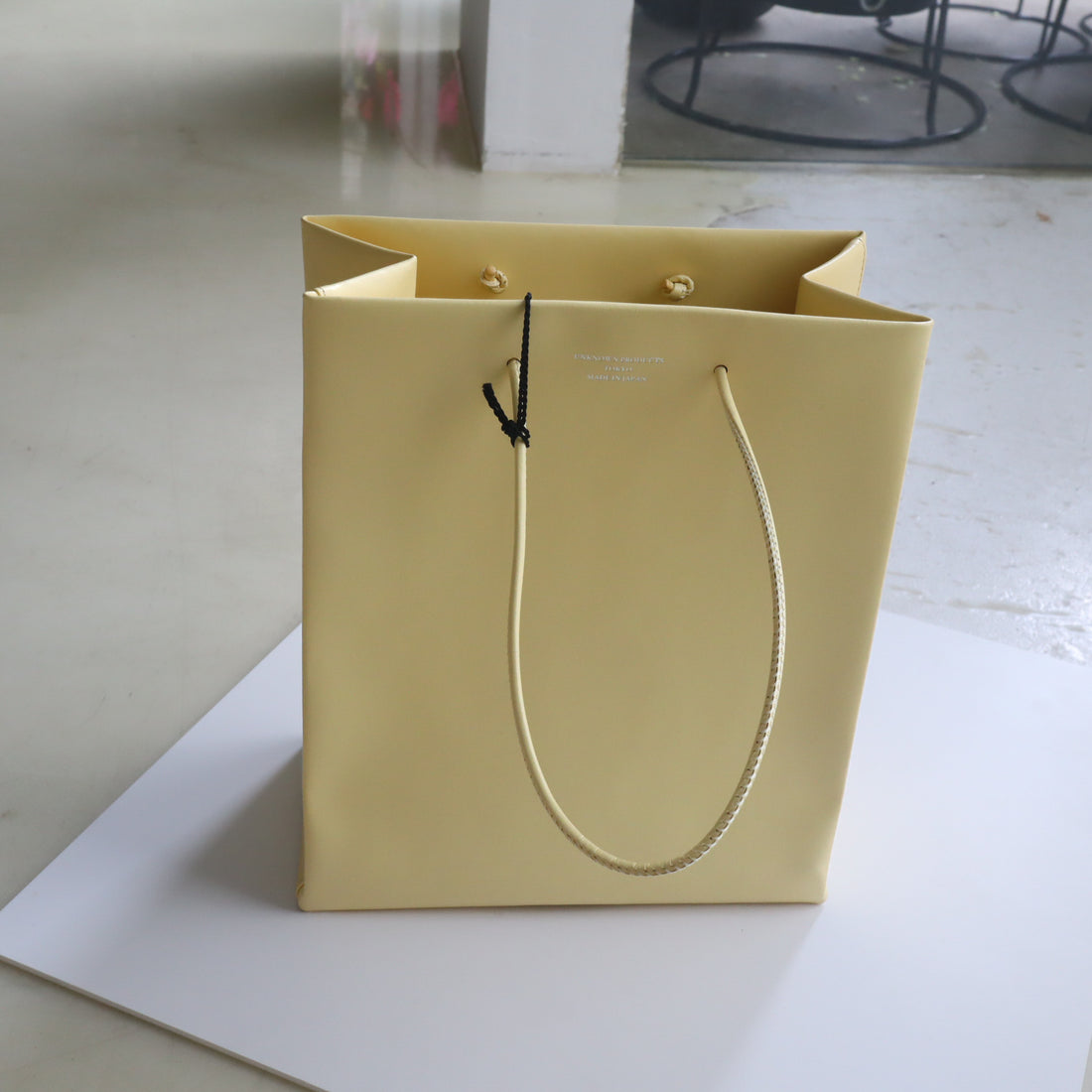 UNKNOWN PRODUCTS  LEATHER PAPER BAG