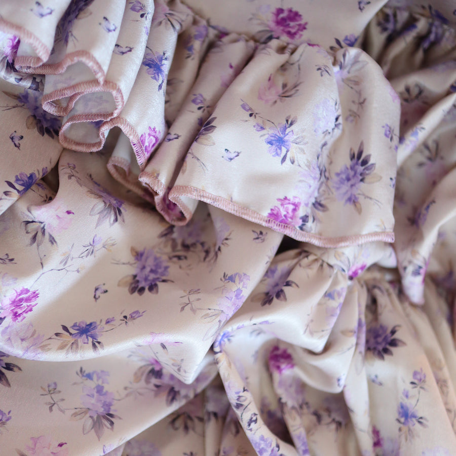 ANIGIGFLORIS DRESS LIGHTPINK×LAVENDER