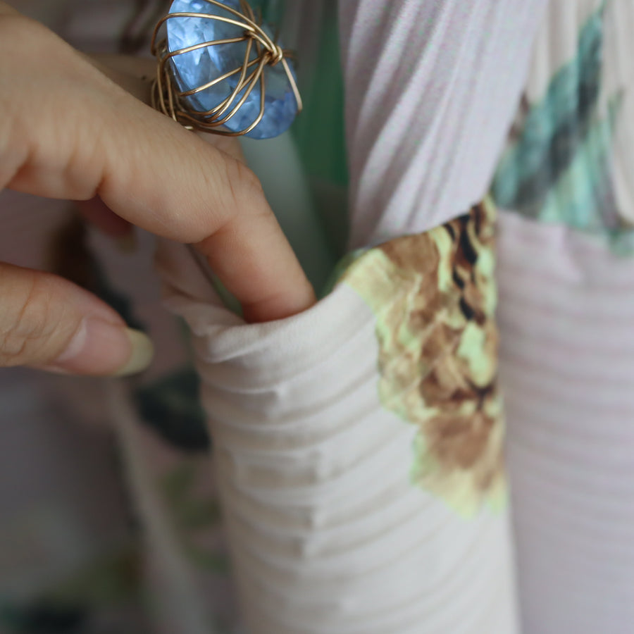 JULIA HEUERMAYA HANDPLEATED DRESS IN EDWARD