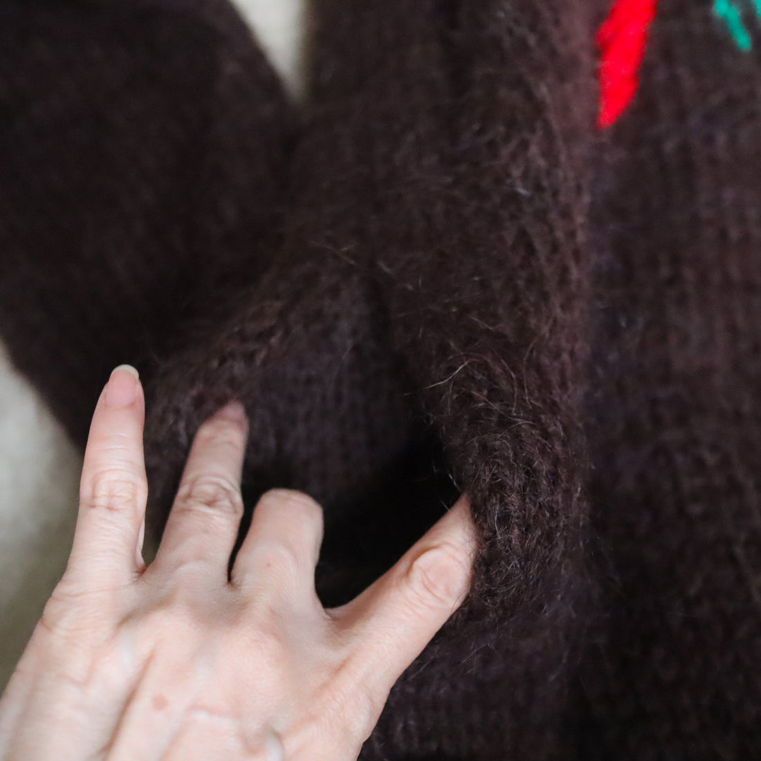SOFIO GONGLI  FLOWER KNIT CARDIGAN "C"