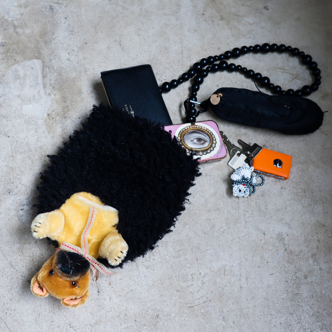ANIGIG  ANIMAL FLUFFY SHOULDER BAG"DOG"