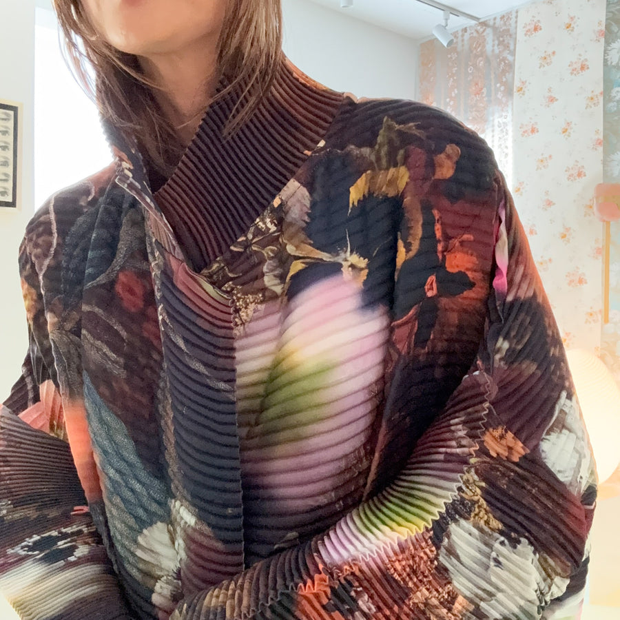 JULIA HEUERJOHAN HANDPLEATED COAT IN NOLA