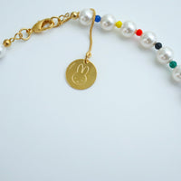 ANDRESGALLARDO  TEDDY BEAR & PEARLS NECKLACE