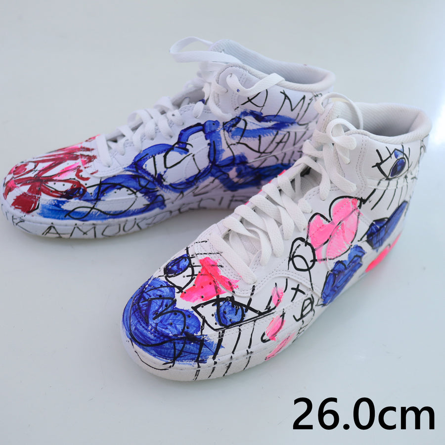 VAVA DUDU PAINTED SNEAKERS NIKE HIGH