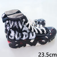 VAVA DUDU   PAINTED SNEAKERS CONVERSE BLACK