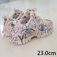 VAVA DUDU   PAINTED SNEAKERS FILLA BEIGE