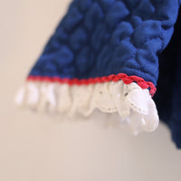 ANIGIG  VINTAGE FRILL JACKET"NAVY"