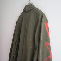 VAVA DUDU  HAND-PAINTED DENIM PATCH COAT