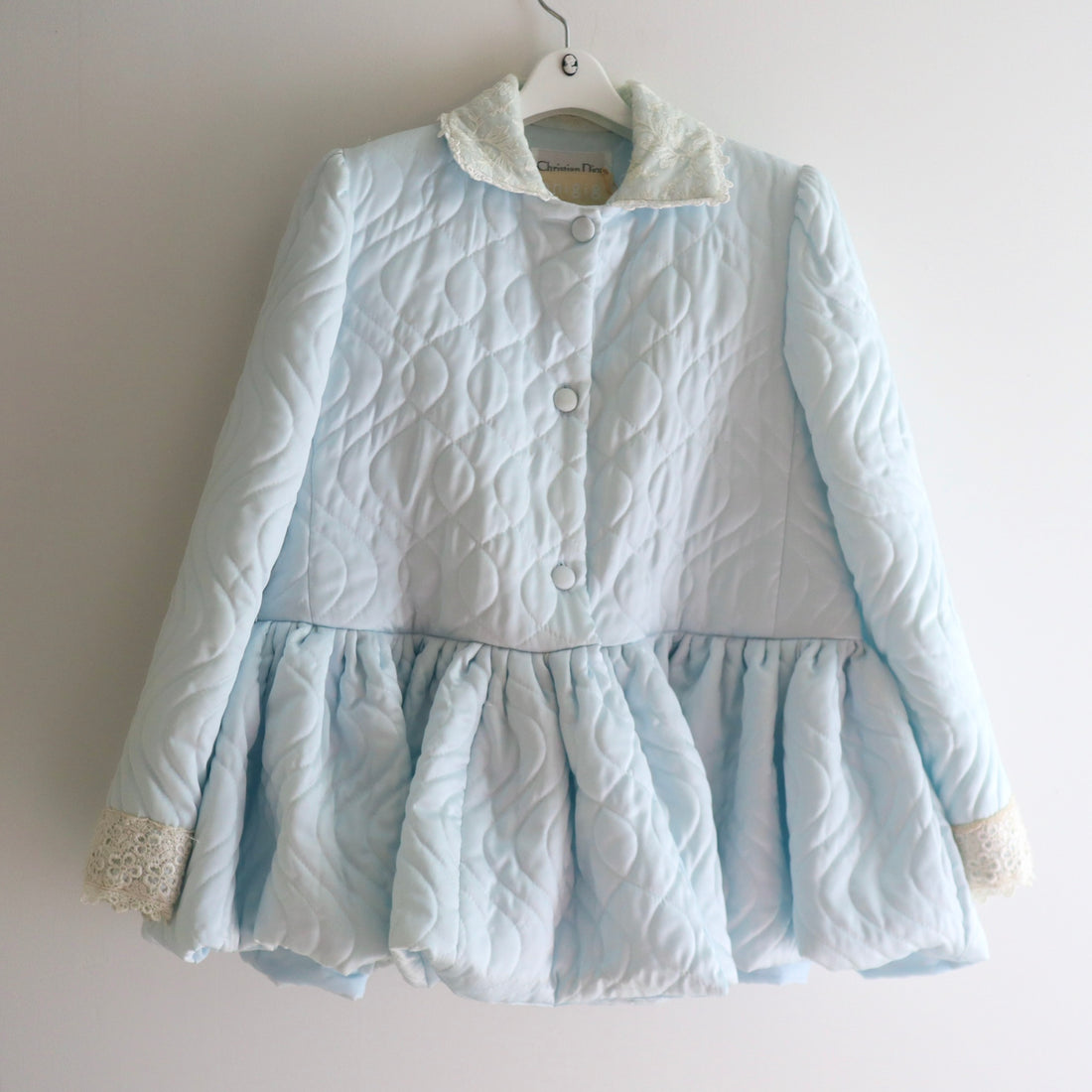 ANIGIG  PUDDING COAT SHORT LACE×LIGTHBLUE