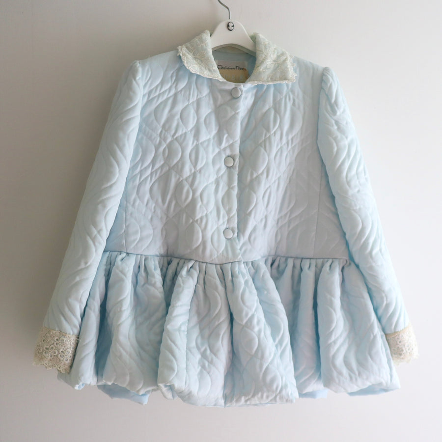 ANIGIGPUDDING COAT SHORT LACE×LIGTHBLUE