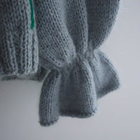 SOFIO GONGLI  FLOWER KNIT CARDIGAN "I"