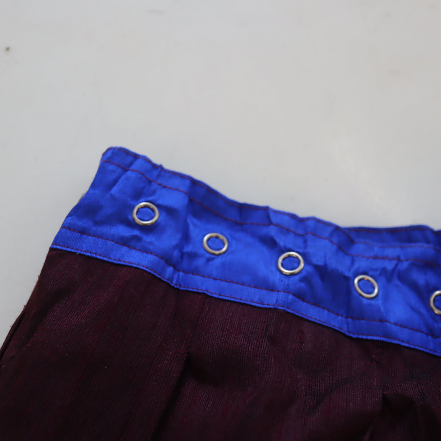 NONG RAKWRAP SNAP PLEATED CONTRAST SKIRT