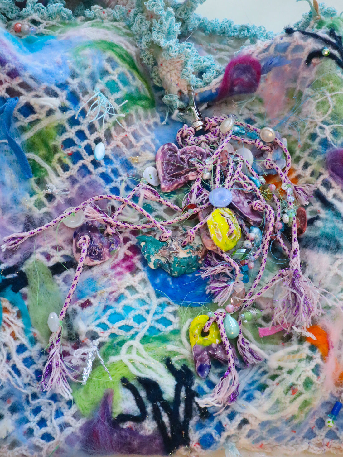 MATHILDE HIRON  CERAMIC BUTTONS BAG CHARM