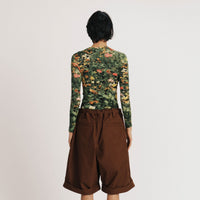 MERYLL ROGGE   FITTED T-SHIRT WITH LONG SLEEVES