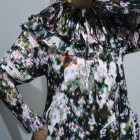 JULIA HEUER  PHOEBE HANDPLEATED DRESS IN HOLLE