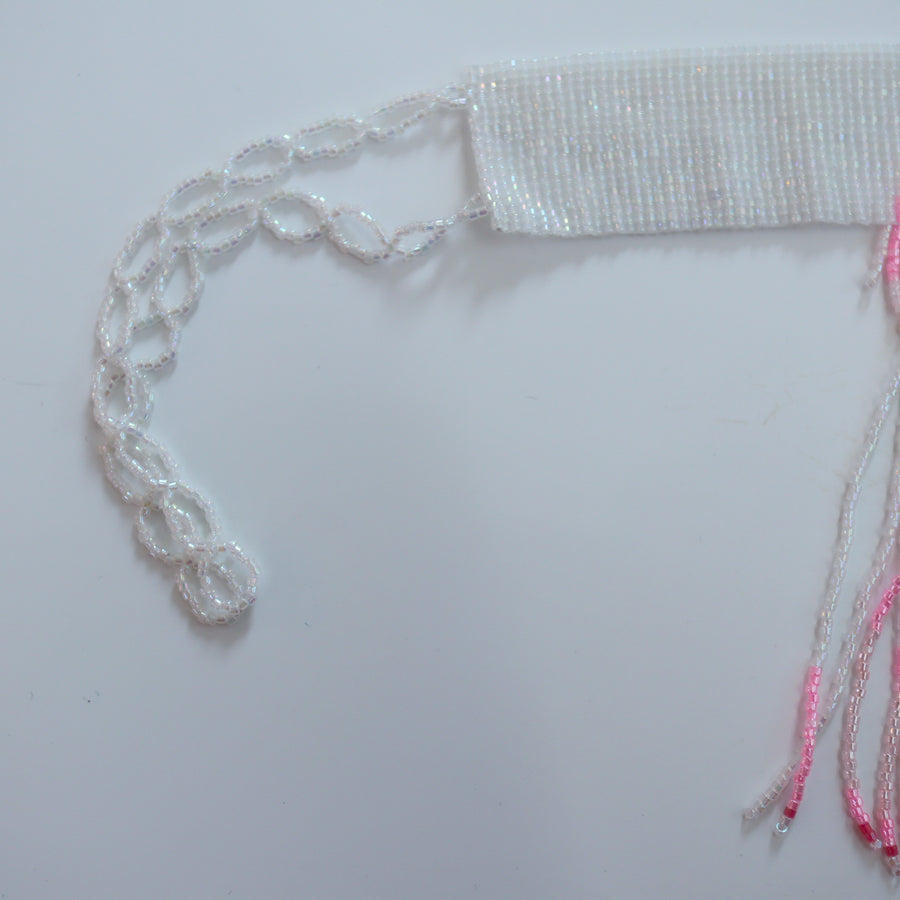 ADRABLEFRINGE CHOKER WHITE