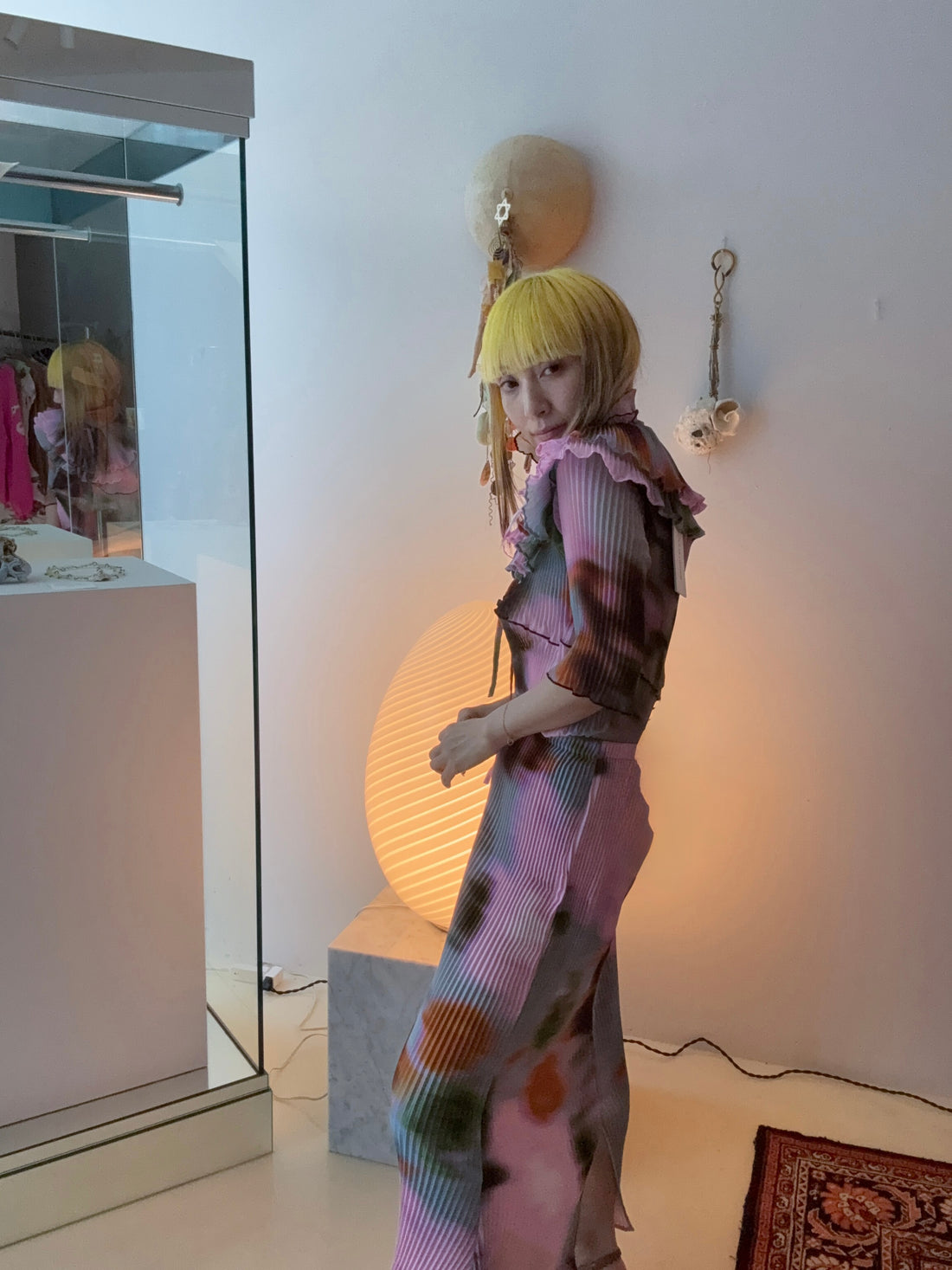 JULIA HEUER  MILLA PLEATED SKIRT MARIS