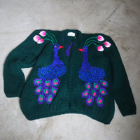 SOFIO GONGLI  FLOWER KNIT CARDIGAN "F"