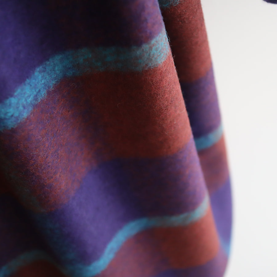 FRANZIUSTOWEL COAT ORANGEBLUE CHECK