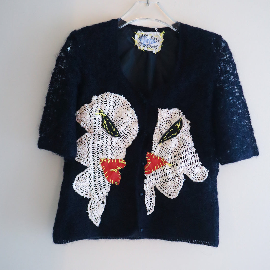 VAVA DUDU  EMBROIDERY CARDIGAN NAVY