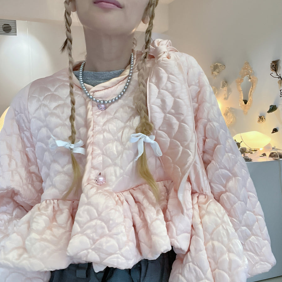 ANIGIGVINTAGE FRILL JACKET"PINK"