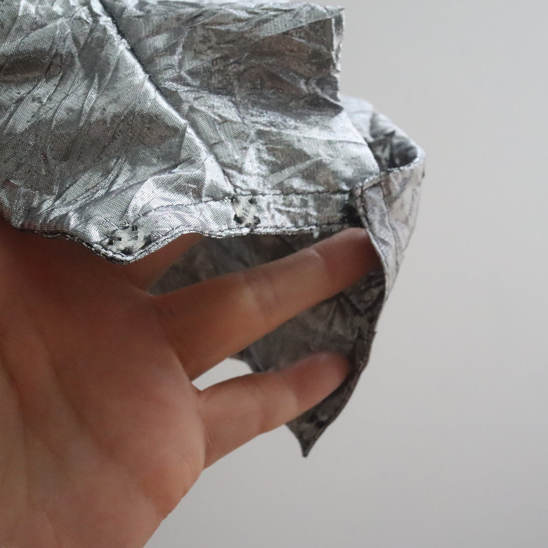 ANIGIG  SILVER METALIC CAMISOLE