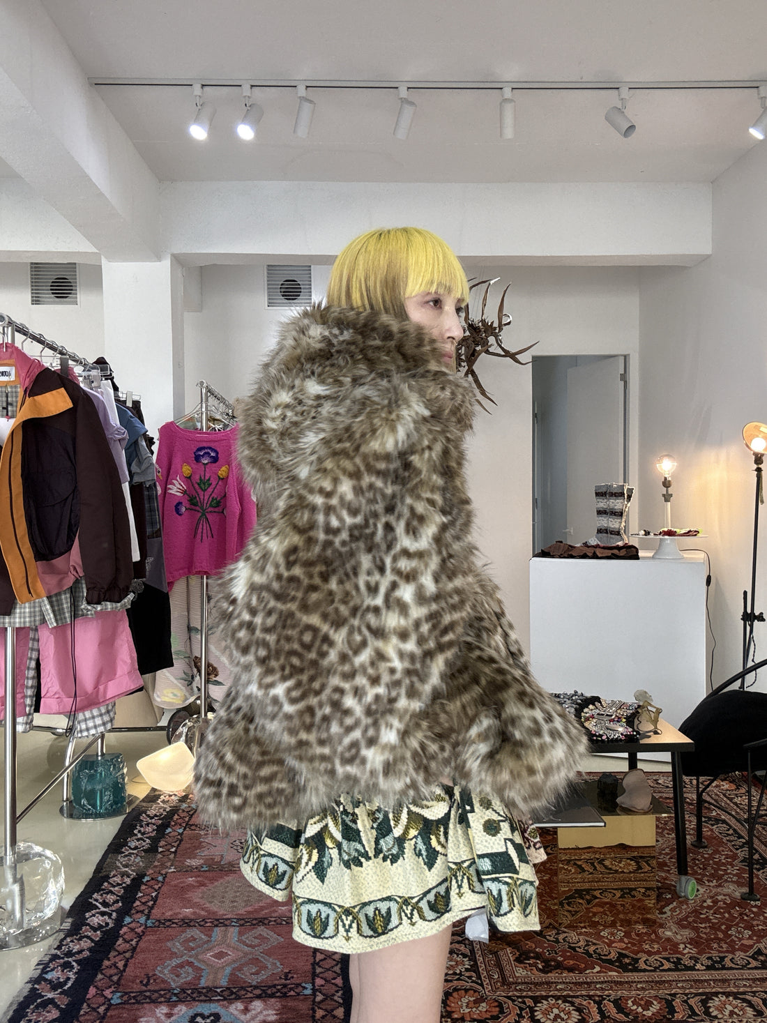 CHOPOVA LOWENA  TATJANA FUR JACKET