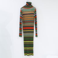 JULIA HEUER  RUBY PLEATED KNIT DRESS