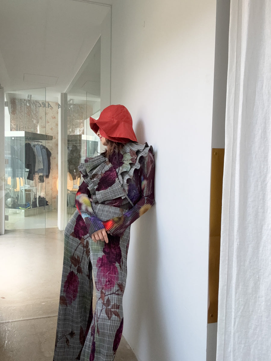 JULIA HEUERJACK PLEATED TROUSERS IN ROSALIND