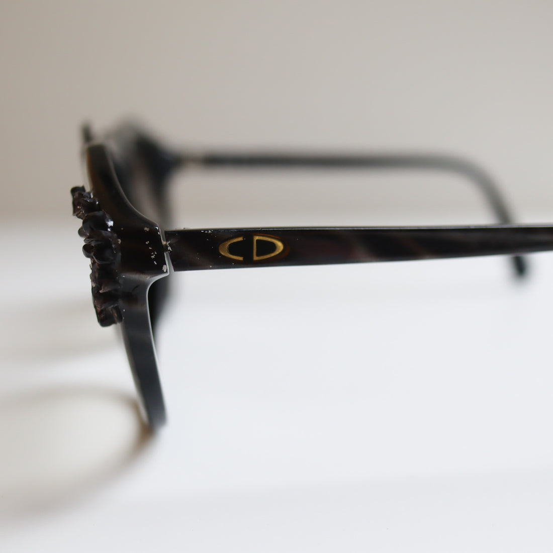 ANIGIG  MOLDING GLASSES DARK BROWN×GRAY