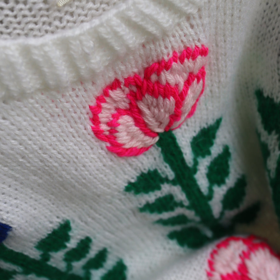 SOFIO GONGLIKNIT VEST WHITE