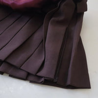 MIKIOSAKEBE  SHRINK PLEATS MINI SKIRT