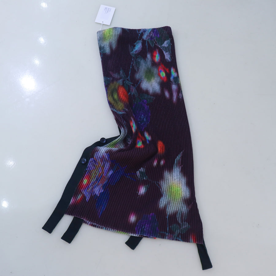 JULIA HEUEREGON PLEATED KNIT SKIRT IN EDWARD