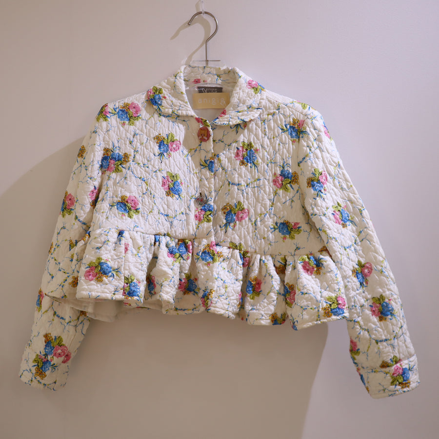 ANIGIGVINTAGE FRILL JACKET"FLOWER"