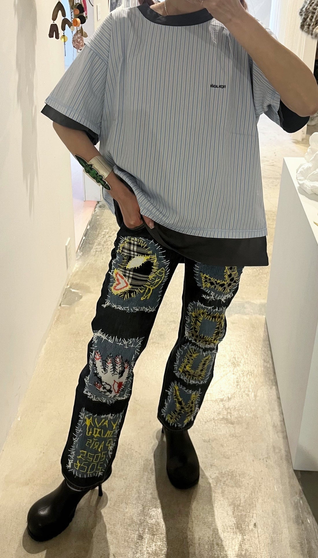 VAVA DUDU  EMBROIDERY PANTS